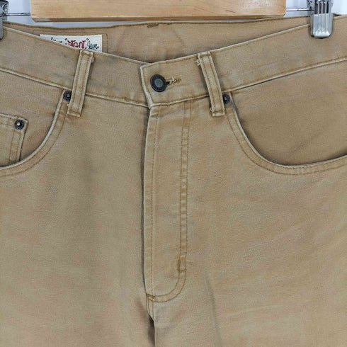 ステューシー Stussy 90s OLD BIG OL JEANS 5ポケット ダック地 ワイド テーパードパンツ メンズ US:32-33
