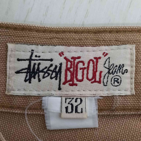 ステューシー Stussy 90s OLD BIG OL JEANS 5ポケット ダック地 ワイド テーパードパンツ メンズ US:32-33