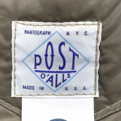ポストオーバーオールズ POST OVERALLS USA製 Royal Traveler Shirt ロイヤル トラベラー シャツ ハーフムーン ポケット キルティング ジャケット メンズ JPN:XS