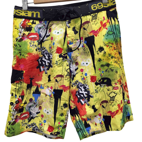 69SLAM 総柄 ハーフパンツ メンズ UK:32-33