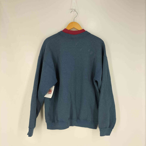 リー Lee 90S USA製 モックネック クリスマス刺繍 スウェット メンズ import:XL