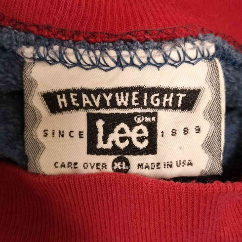 リー Lee 90S USA製 モックネック クリスマス刺繍 スウェット メンズ import:XL