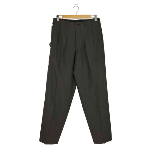 ワイズフォーメン Ys for men 80s 初期タグ ウールコットン ストライプ 2タックスラックス メンズ JPN:L