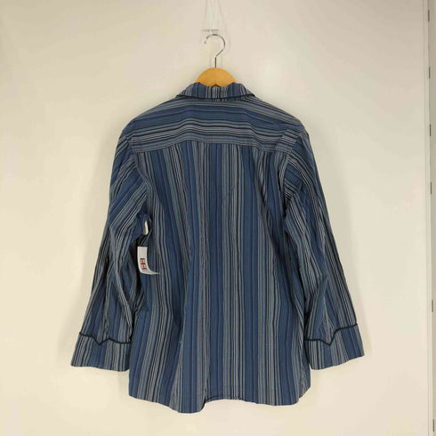 ポールスミス Paul Smith ロゴ刺繍 ストライプ パジャマ シャツ メンズ import:L