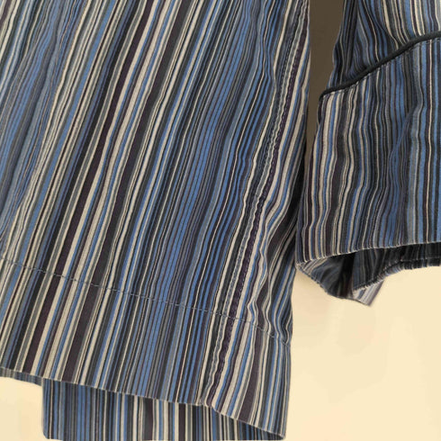 ポールスミス Paul Smith ロゴ刺繍 ストライプ パジャマ シャツ メンズ import:L