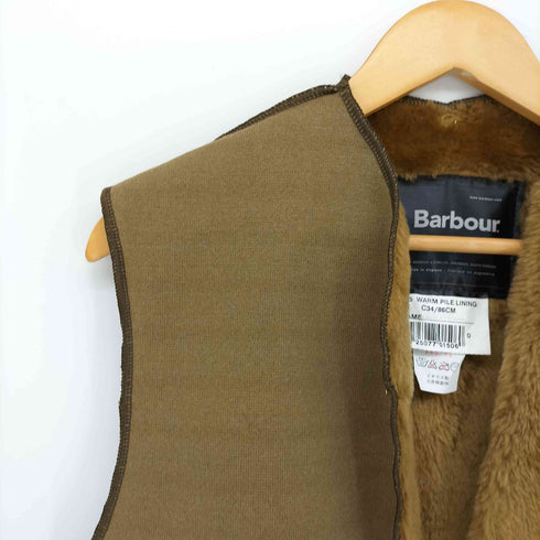 バブアー Barbour 80-90S 3ワラント A55 WARM PILE LINING ファー フリース ベスト メンズ C34/86CM