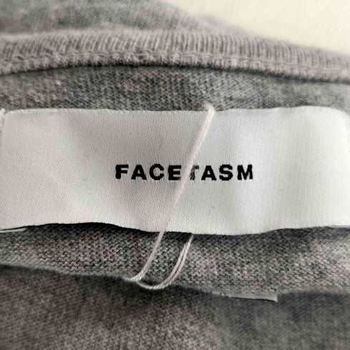 ファセッタズム FACETASM サイドジップ ロング丈 Uネック ロングスリーブ Tシャツ メンズ 00