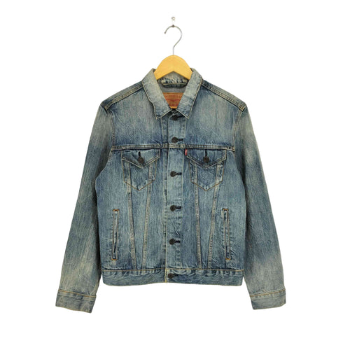 リーバイス Levis 3rd Raw Denim Front Button Trucker Jacket メンズ S