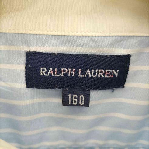 ラルフローレン RALPH LAUREN ポニー刺繍 ピンストライプ L/S レギュラーカラー シャツ レディース 160