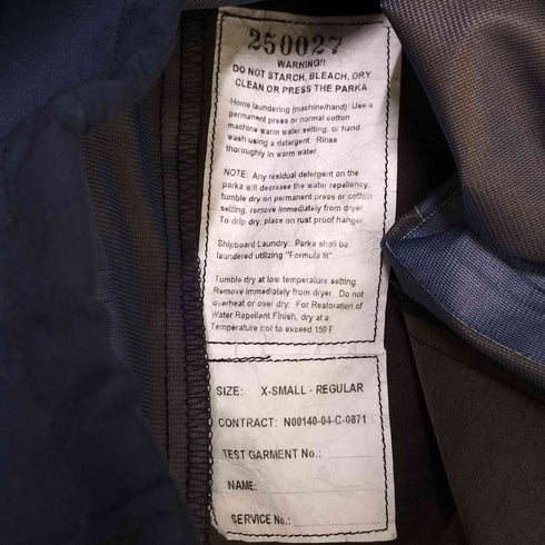 00S US COAST GUARD FOUL WEATHER GORE-TEX PARKA メンズ X-SMALL REGULAR