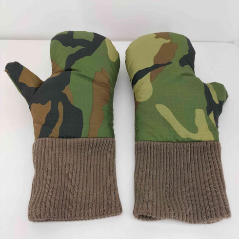 クレセントダウンワークス CRESCENT DOWN WORKS カモ 柄 ダウン ミトン グローブ メンズ
