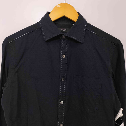 ポールスミスロンドン Paul Smith LONDON ドッド柄 ステッチデザイン 長袖シャツ メンズ import:M