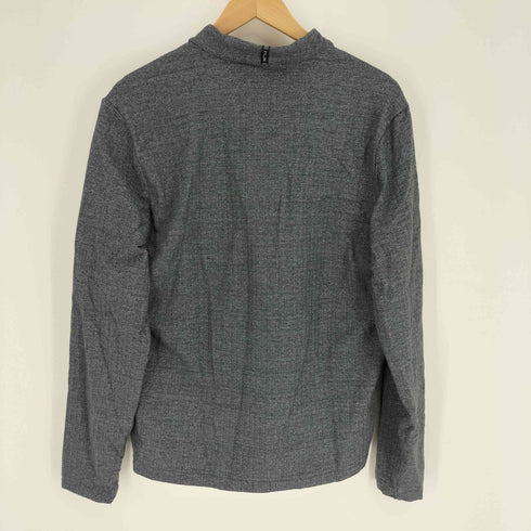 アールエルエックスラルフローレン RLX RALPH LAUREN ロゴ金具 比翼ジップ スナップボタン ヘリンボーン カーディガン メンズ import:M