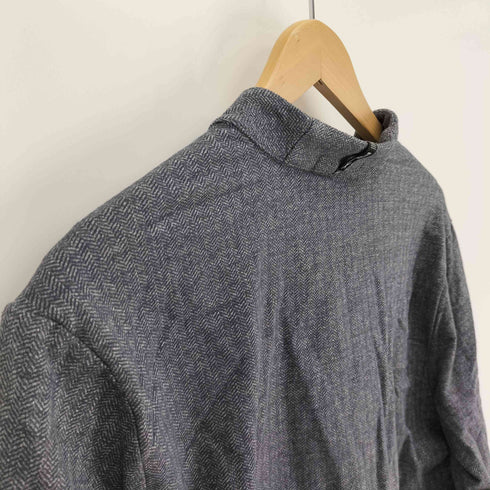 アールエルエックスラルフローレン RLX RALPH LAUREN ロゴ金具 比翼ジップ スナップボタン ヘリンボーン カーディガン メンズ import:M