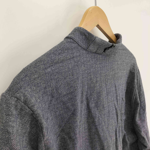 アールエルエックスラルフローレン RLX RALPH LAUREN ロゴ金具 比翼ジップ スナップボタン ヘリンボーン カーディガン メンズ import:M