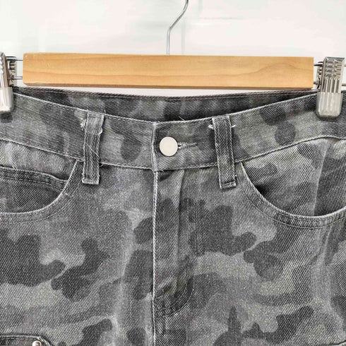 カモフラージュ柄 ダブルニー ペインター パンツ レディース JPN:M