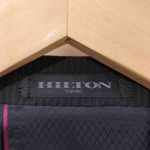 ヒルトン HILTON ストライプ 2B テーラードジャケット + パンツスーツ セットアップ メンズ