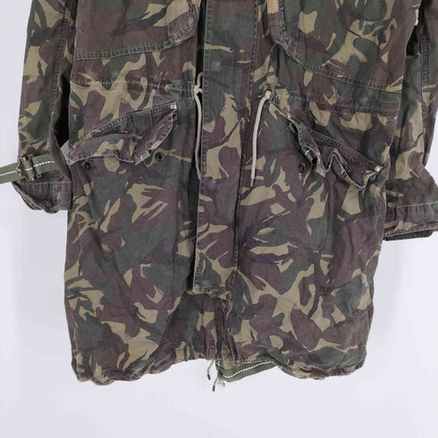 ポロラルフローレン POLO RALPH LAUREN 15AW 迷彩柄 ウッドランドカモ 袖口アジャスター デタッチャブル ファーフード 比翼ジップ モッズコート メンズ import:L
