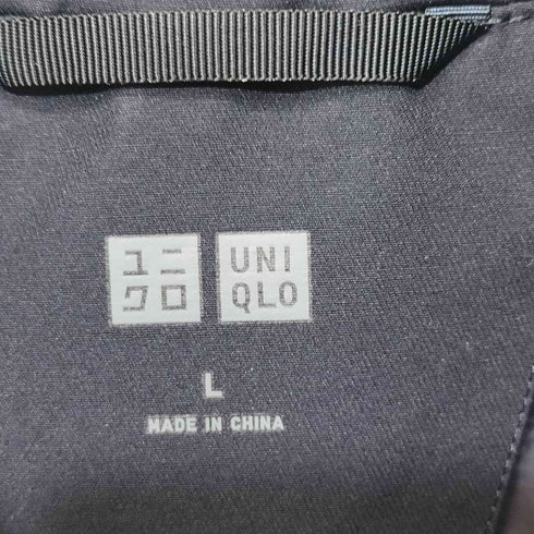 ユニクロ UNIQLO Lサイズ ブラックハイブリッドダウンコート メンズ import:L