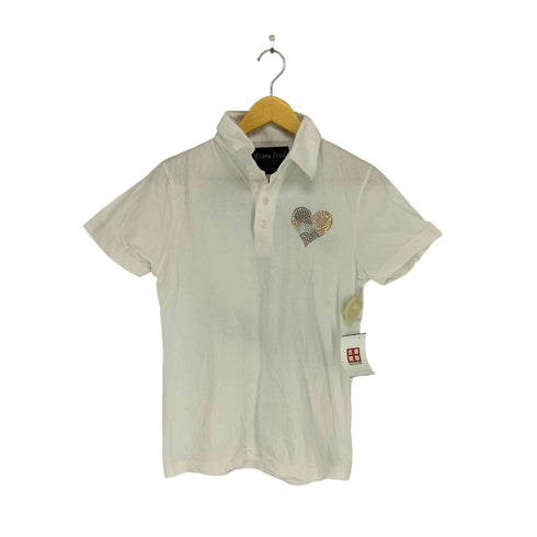 クレイジーデビル CRAZY DEVIL Y2K ラインストーン S/Sポロシャツ メンズ JPN:M