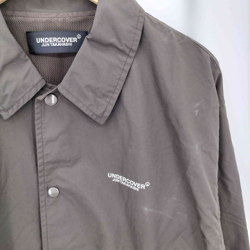 アンダーカバー UNDERCOVER 裏地メッシュ バックプリント ナイロン コーチジャケット メンズ JPN:4