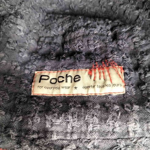 POCHE パッチワーク スイッチング バケットハット メンズ