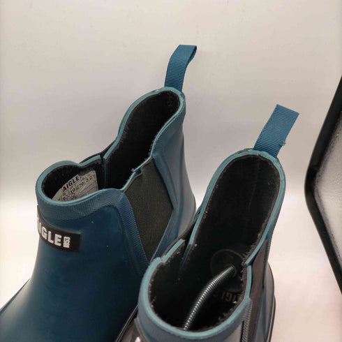 エーグル AIGLE SOFT RAIN M2 ロゴパッチ ハイカット レイン ブーツ サイドゴア ブーツ メンズ JPN:27