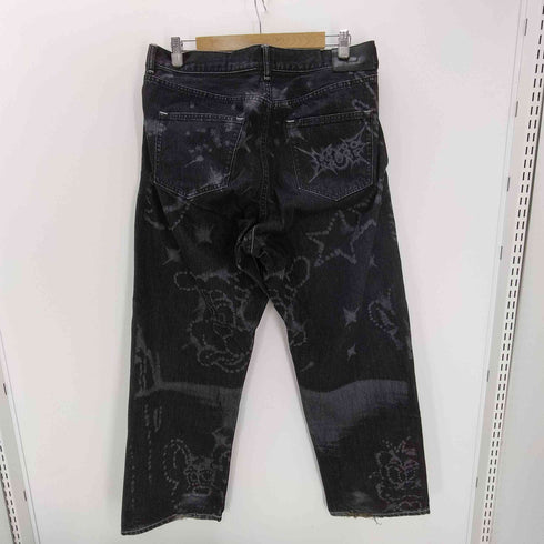 ハフ HUF 25AW DENIM PANT ブラシアート レザー加工 アーティスト コラボ デニム パンツ メンズ 34