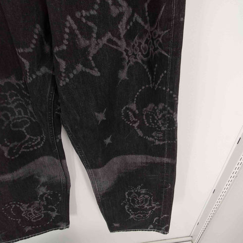 ハフ HUF 25AW DENIM PANT ブラシアート レザー加工 アーティスト コラボ デニム パンツ メンズ 34