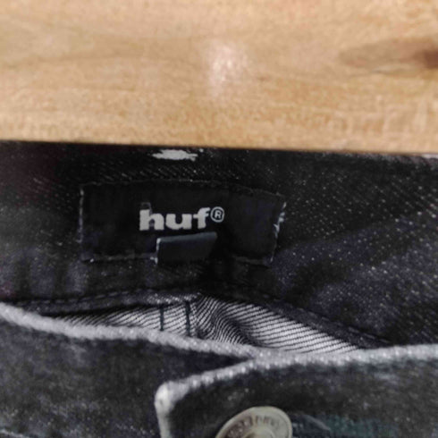 ハフ HUF 25AW DENIM PANT ブラシアート レザー加工 アーティスト コラボ デニム パンツ メンズ 34