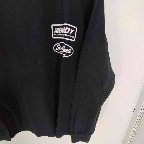 GILDAN ボディ BUDDY CLOTHING SOLD AND SERVICED 両面 プリント L/S Tシャツ メンズ import:L
