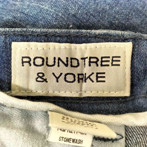 ラウンドツリーアンドヨーク roundtree&yorke STONEWASH テーパードデニムパンツ メンズ 34/34