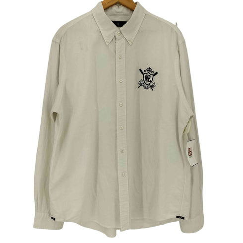 ラルフローレン RALPH LAUREN 現行タグ エンブレム刺繍 3点止め ボタンダウンシャツ メンズ import:XXL