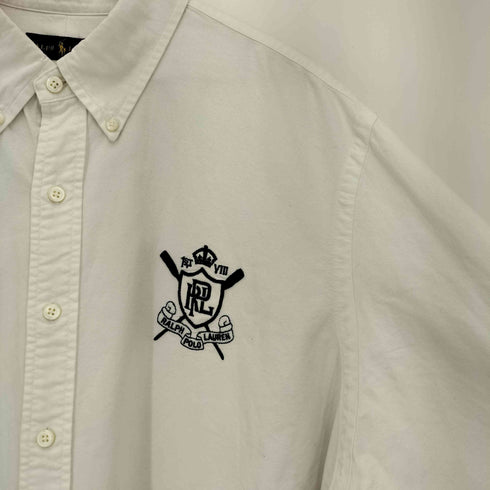 ラルフローレン RALPH LAUREN 現行タグ エンブレム刺繍 3点止め ボタンダウンシャツ メンズ import:XXL
