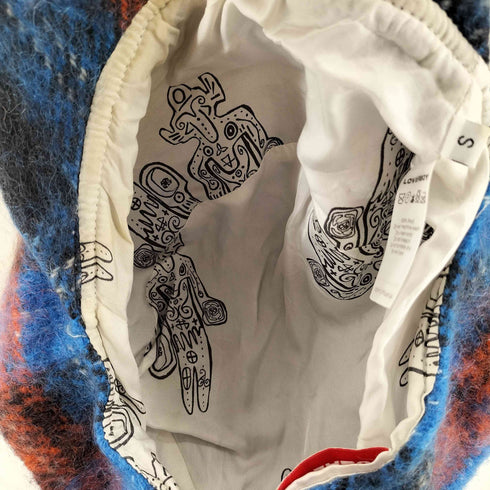 チャールズジェフリーラバーボーイ CHARLES JEFFREY LOVERBOY チェック柄 ウール キャスケット メンズ S