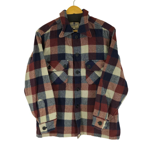 アベイシングエイプ A BATHING APE 90s ウールチェック L/S シャツ メンズ JPN:L