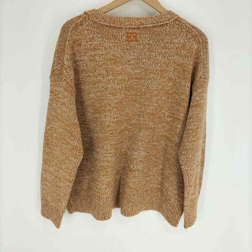 エスカーダスポーツ ESCADA SPORT リブ編み 背面ロゴ刺繍 ウール ニット セーター メンズ JPN:L