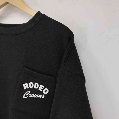 ロデオクラウンズワイドボウル RCWB/RODEO CROWNS WIDE BOWL バックロゴ ルーズ スウェット ワンピース レディース FREE