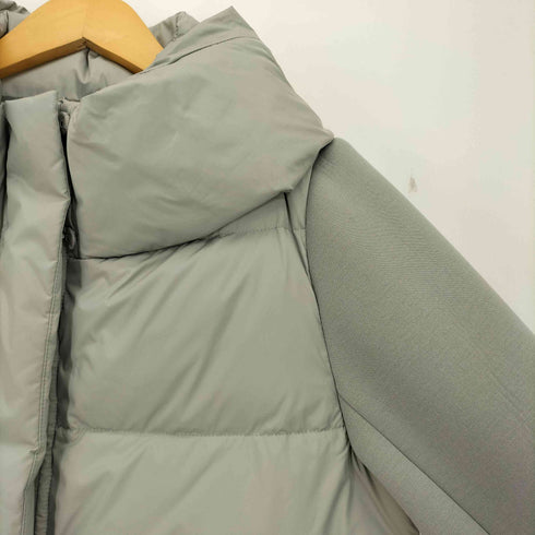 ストロベリーフィールズ STRAWBERRY-FIELDS 比翼ジップ 袖切替 ダウンジャケット レディース JPN:2