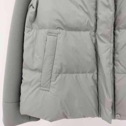 ストロベリーフィールズ STRAWBERRY-FIELDS 比翼ジップ 袖切替 ダウンジャケット レディース JPN:2