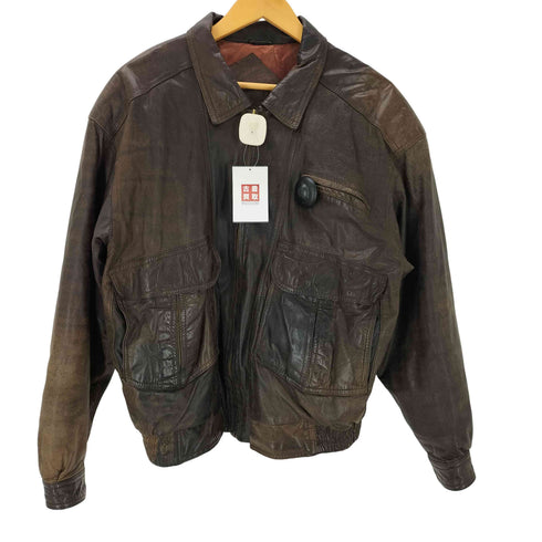 CLASSIC COSI G-1 TYPE GENUINE LEATHER Flight Jacket 裏地総柄 G-1型 リアル レザー フライト ジャケット メンズ