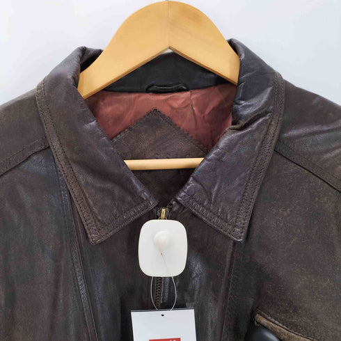 CLASSIC COSI G-1 TYPE GENUINE LEATHER Flight Jacket 裏地総柄 G-1型 リアル レザー フライト ジャケット メンズ