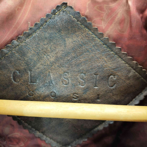 CLASSIC COSI G-1 TYPE GENUINE LEATHER Flight Jacket 裏地総柄 G-1型 リアル レザー フライト ジャケット メンズ