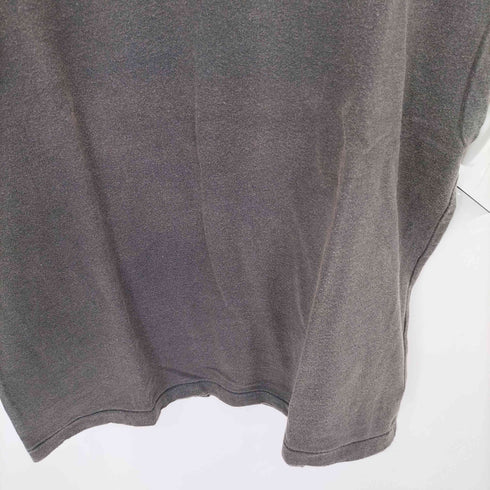 オールドクロウ OLD CROW ワンポイントロゴプリント フェード クラックデザイン クルーネック半袖Tシャツカットソー メンズ M