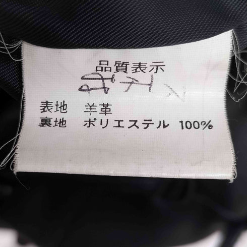 ラムレザー フーディートグルボタン ジャケット メンズ