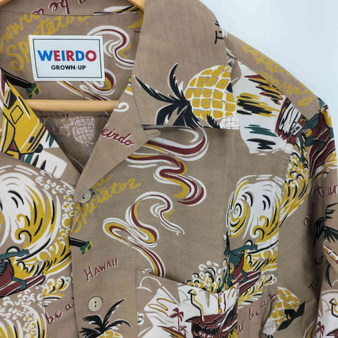 ウィアード WEIRDO WEIRDO HUT S/S SHIRTS ウィアードハット アロハ 半袖シャツ メンズ M