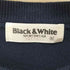 ブラックアンドホワイト BLACK&WHITE ドットダイヤデザイン ウールニット メンズ JPN:M