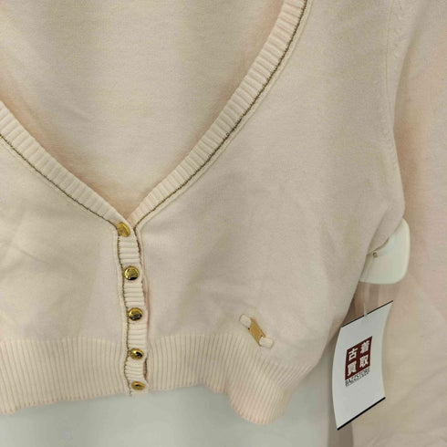 バーバリーブルーレーベル BURBERRY BLUE LABEL クロップド丈 コットン カーディガン レディース 38