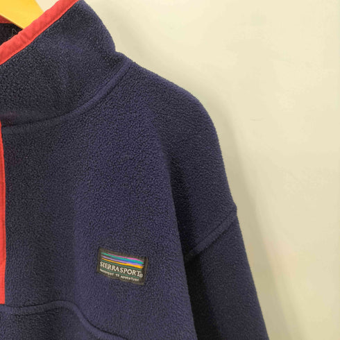 SIERRA SPORT USA製 ハーフボタンフリースプルオーバー メンズ JPN:M