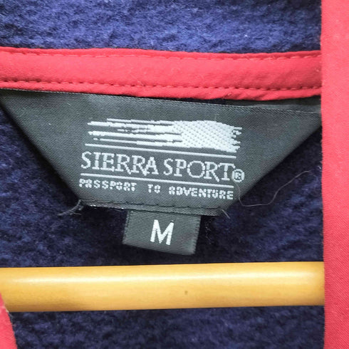 SIERRA SPORT USA製 ハーフボタンフリースプルオーバー メンズ JPN:M